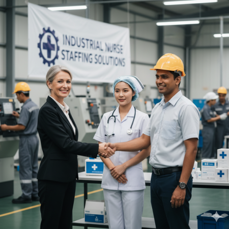 บริการหาพยาบาลโรงงาน ราคาถูกกว่าทั่วไป 30% หาทีมแพทย์พยาบาลประจำบริษัท บริการพยาบาลสถานประกอบการ คุณภาพระดับโรงพยาบาล