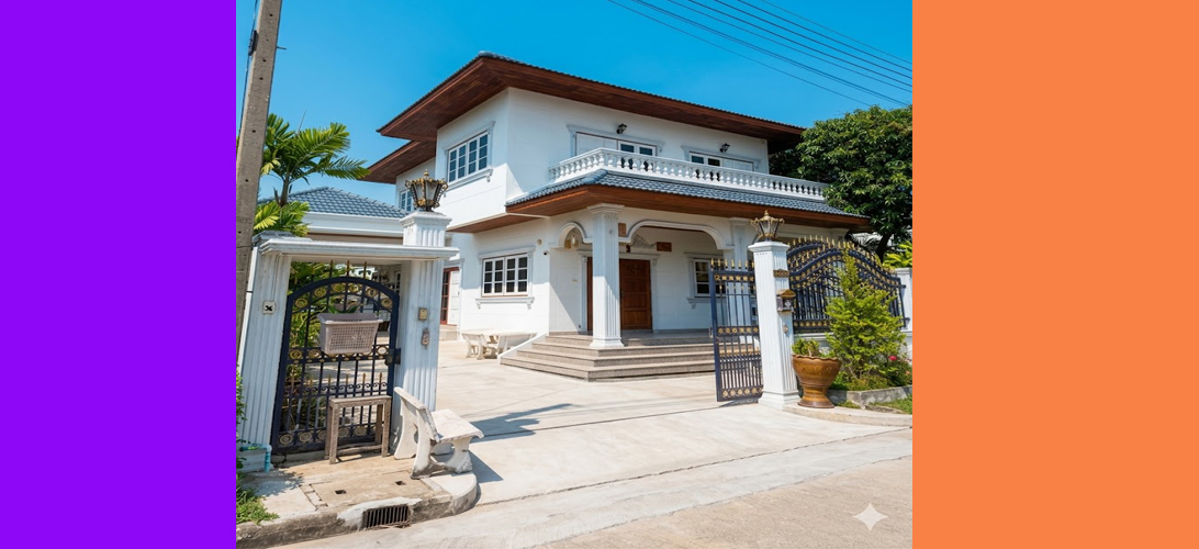 บ้านเดี่ยว ขาย ใกล้กรุงเทพ บ้านเดี่ยวใกล้ถนนเอกชัยสมุทรสาคร บ้านเดี่ยวพื้นที่ใหญ่ราคาดี หลังใหญ่ บ้านมือสองเอกชัยพระราม2